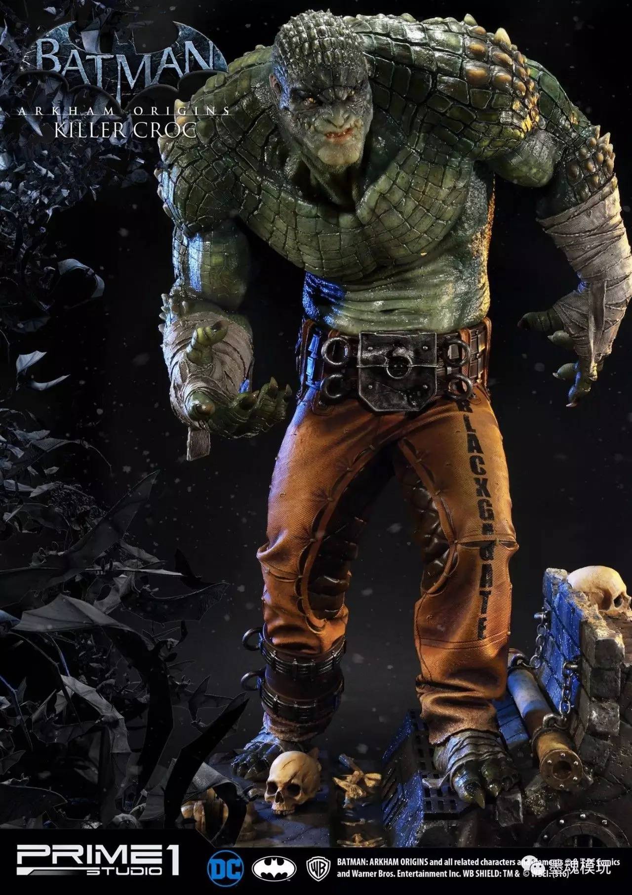 prime 1 studio新品:35寸《蝙蝠侠:阿甘起源》-killer croc/鳄鱼人