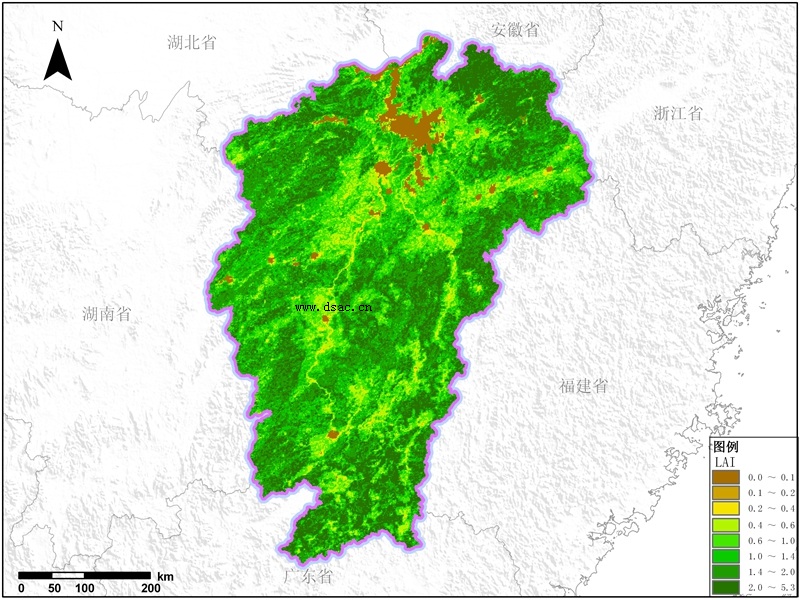 江西面积