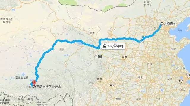 从北京坐火车去西藏吧！只需10站，不到400元.