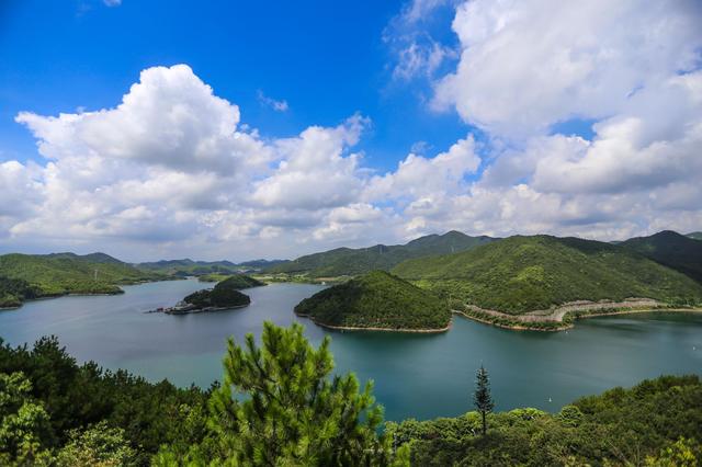 (宁波镇海九龙湖全景)