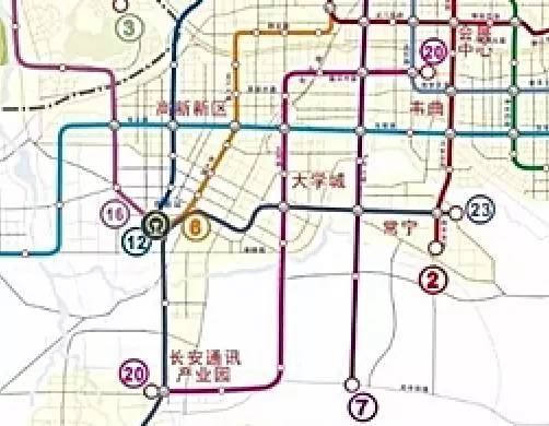 23条地铁贯穿大西安的未来交通,快来看最新规划图!