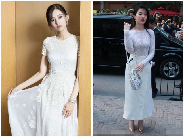 都穿着白色礼服的刘亦菲和古力娜扎,谁更加时尚呢