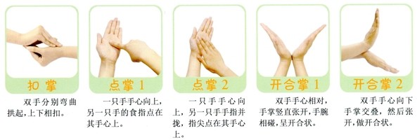 律动篇:手指韵律操活动的基本手型(老师必看)