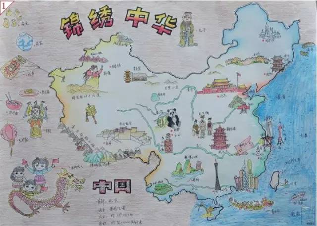本地| 连江一名小学生获得"美丽中国"少儿手绘地图