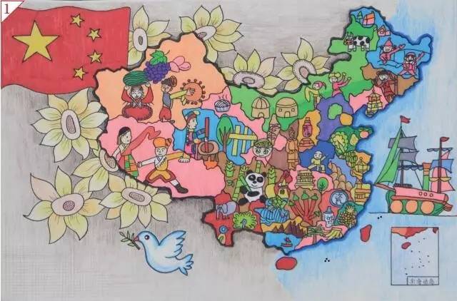 本地| 连江一名小学生获得"美丽中国"少儿手绘地图图片