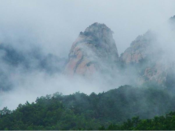 龙角山有大冶八景之一的"龙角朝墩".