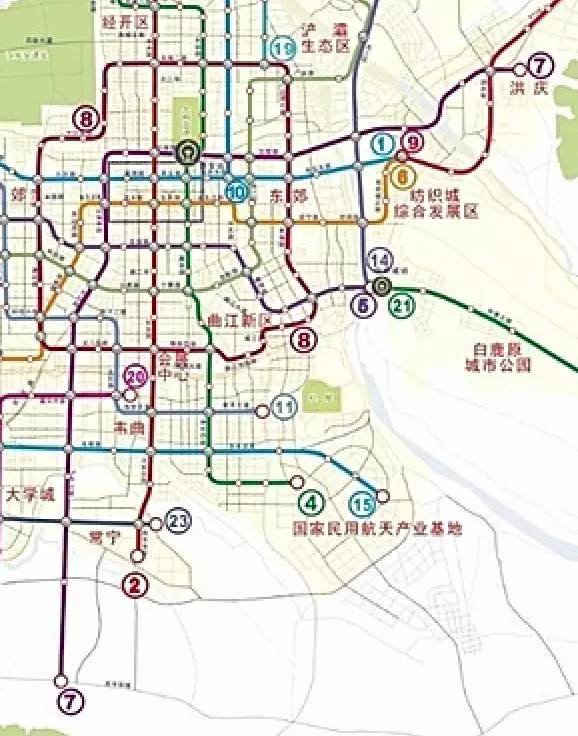 23条地铁贯穿大西安的未来交通,快来看最新规