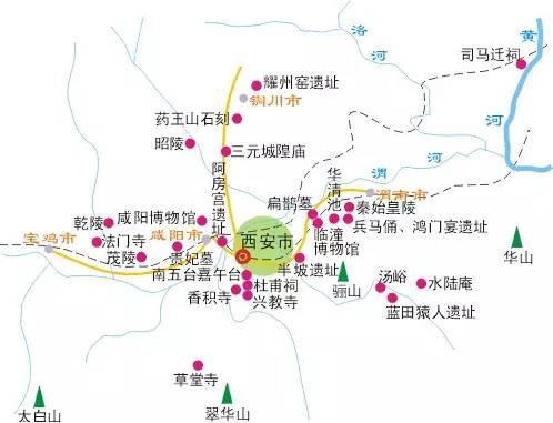 西安旅游地图地图