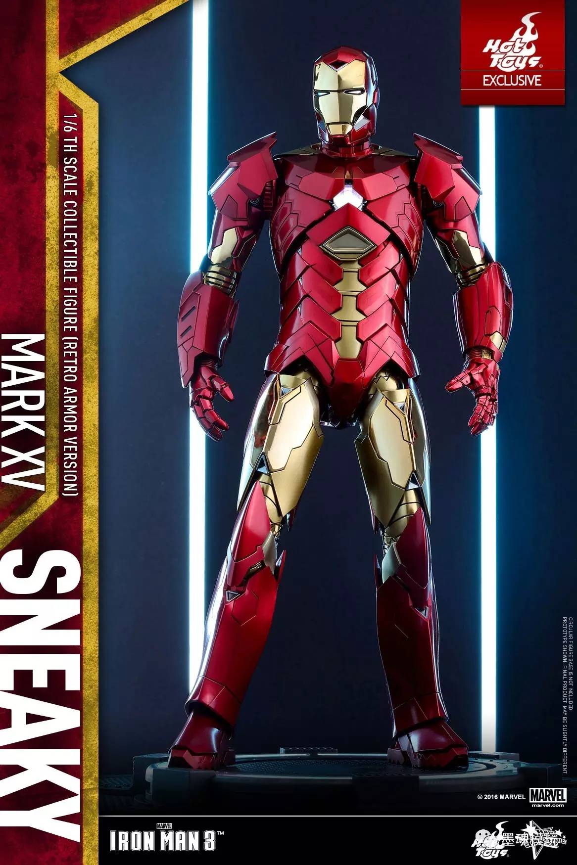 hottoys mms396复古装甲限定版ht 1/6钢铁侠3mark15 mk鬼祟sneaky