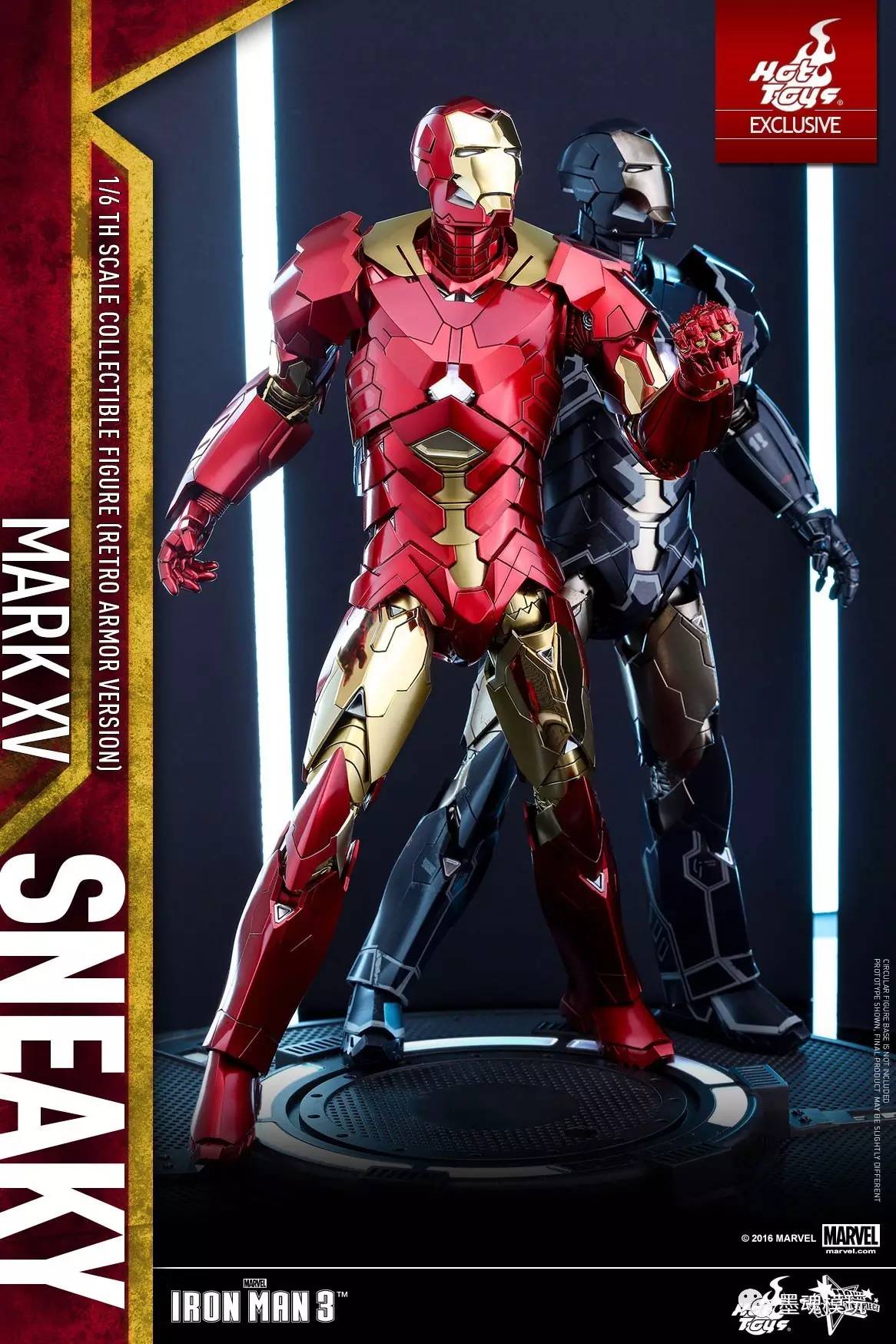 hottoys mms396复古装甲限定版ht 1/6钢铁侠3mark15 mk鬼祟sneaky