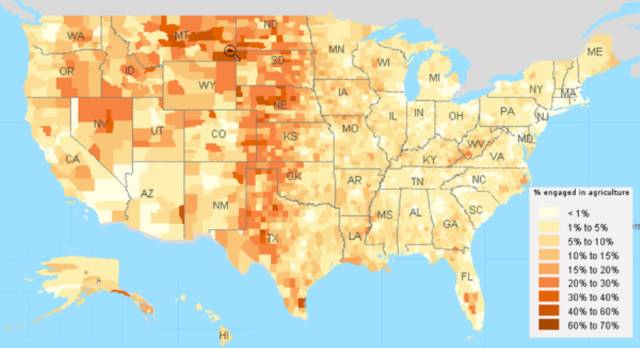 美国农业人口_美国农业带分布图