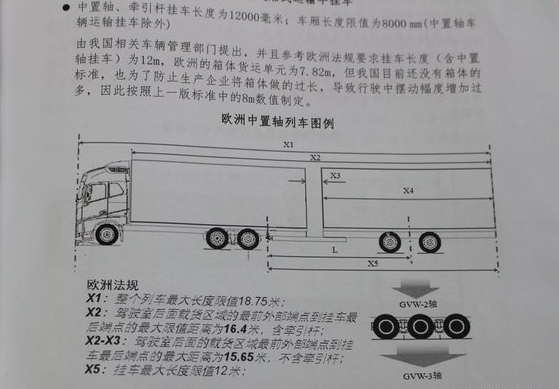 货车列车是货车和牵引杆挂车(全挂车)或中置轴挂车的组合