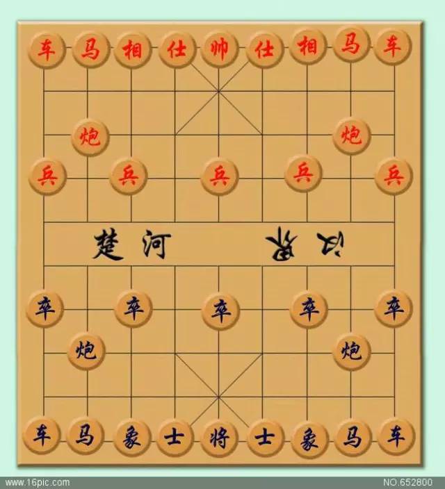 小时候一种中国象棋玩法就是把象棋反过放在象棋盘的半边,然后反正面