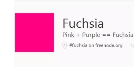 fuchsia 的内核是 magenta.