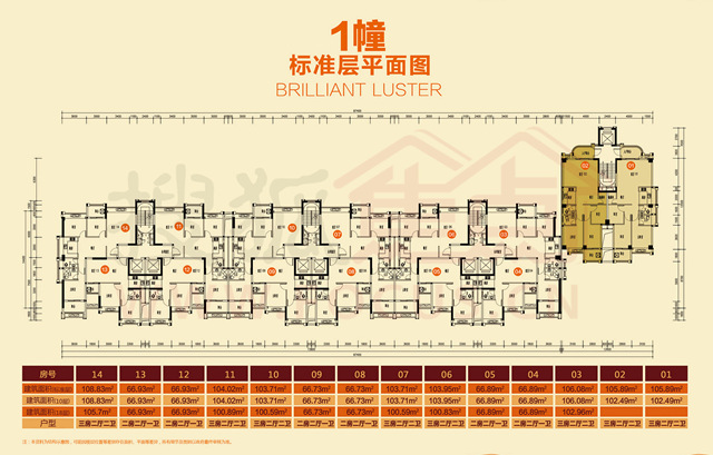 天璟雅居楼层平面图及32-136㎡户型图 新鲜出炉