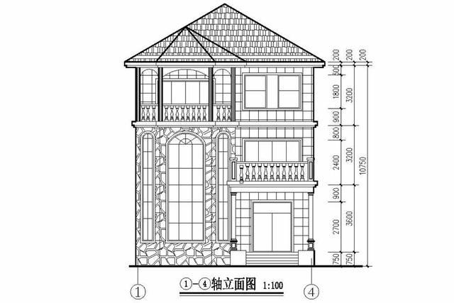 农村自建三层房屋设计图,造价36万够经济!