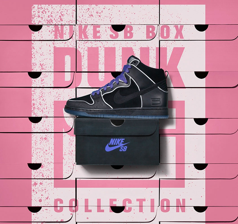 资讯| 经典鞋盒再临!nike dunk high sb "the black