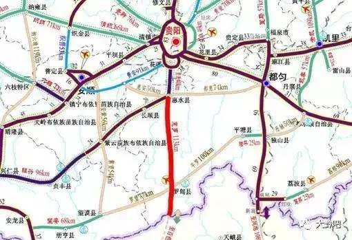 罗甸高速公路地图