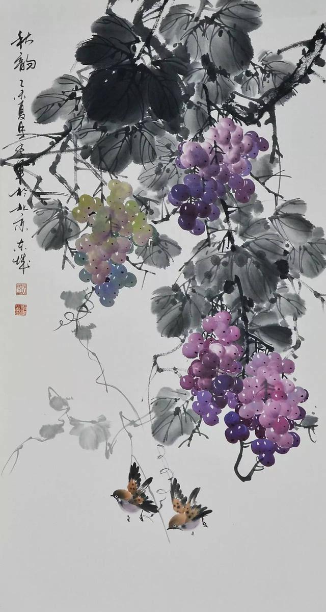 画工深厚朴实,一代宗匠李军花鸟画欣赏