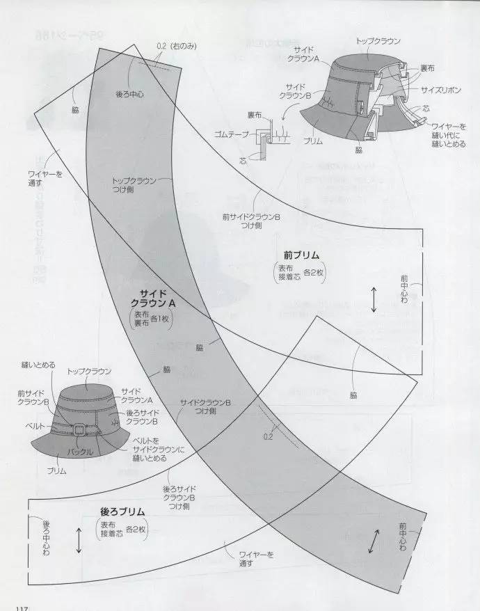 帽子款式及纸样(1)