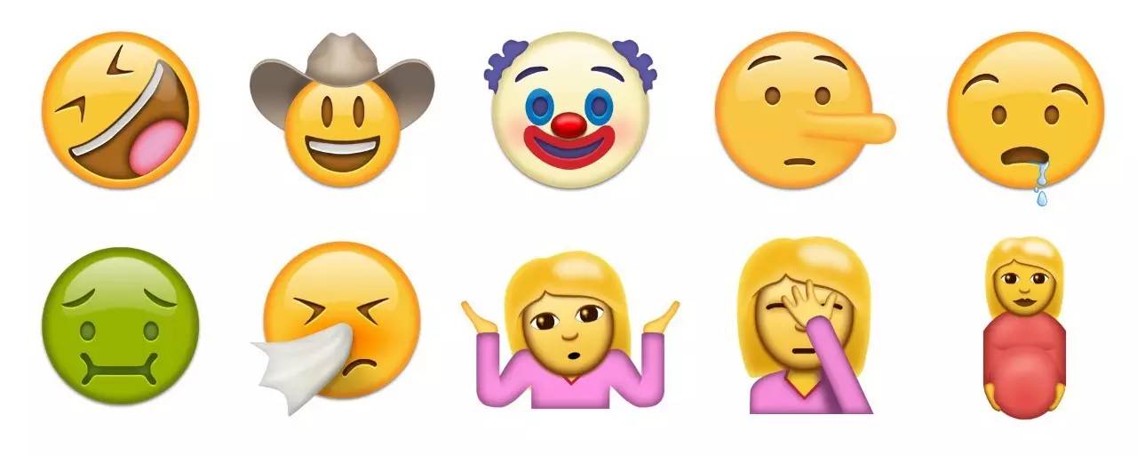 必需是萌贱的emoji 表情符号啊.