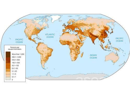 下面来盘点一下世界人口密度最大的几个国家.