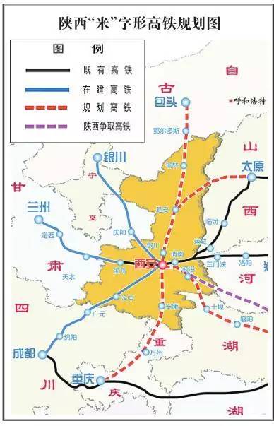 西延段项目线路自 西安引出,向北经 高陵区,阎良区,渭南市富平县图片