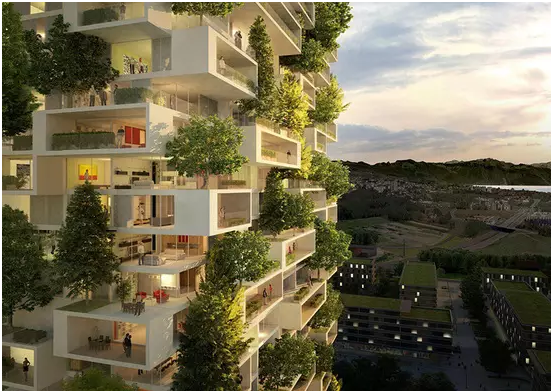 未来住宅楼都长这样?远看像森林,家家有空中花园