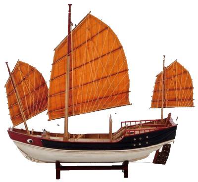 红头船 船头油刷朱红色,清代潮州从事远洋贸易的商船,红头船是从潮汕