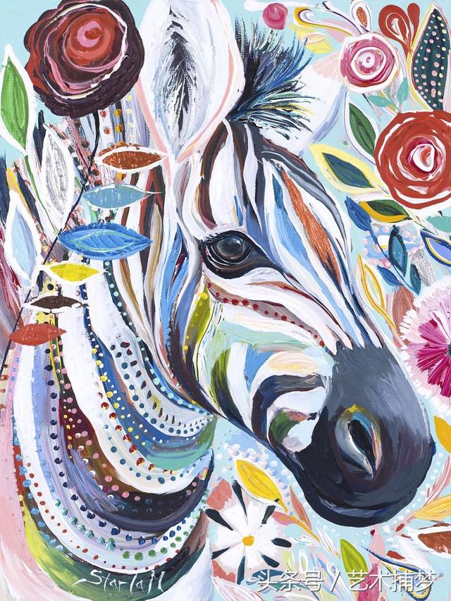 触笔生"花"当抽象油画与动物相结合 | 艺术捕梦