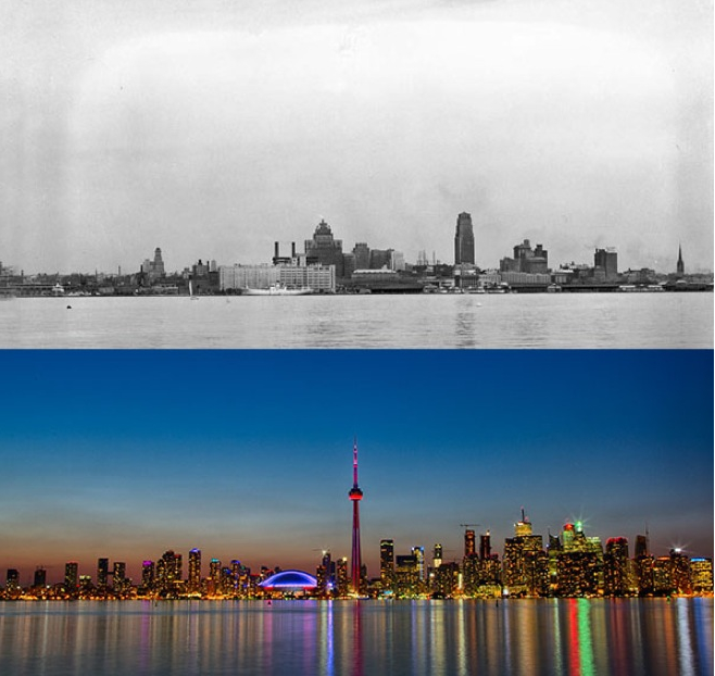 世界主要城市半个世纪变化对比,上海深圳认不出了