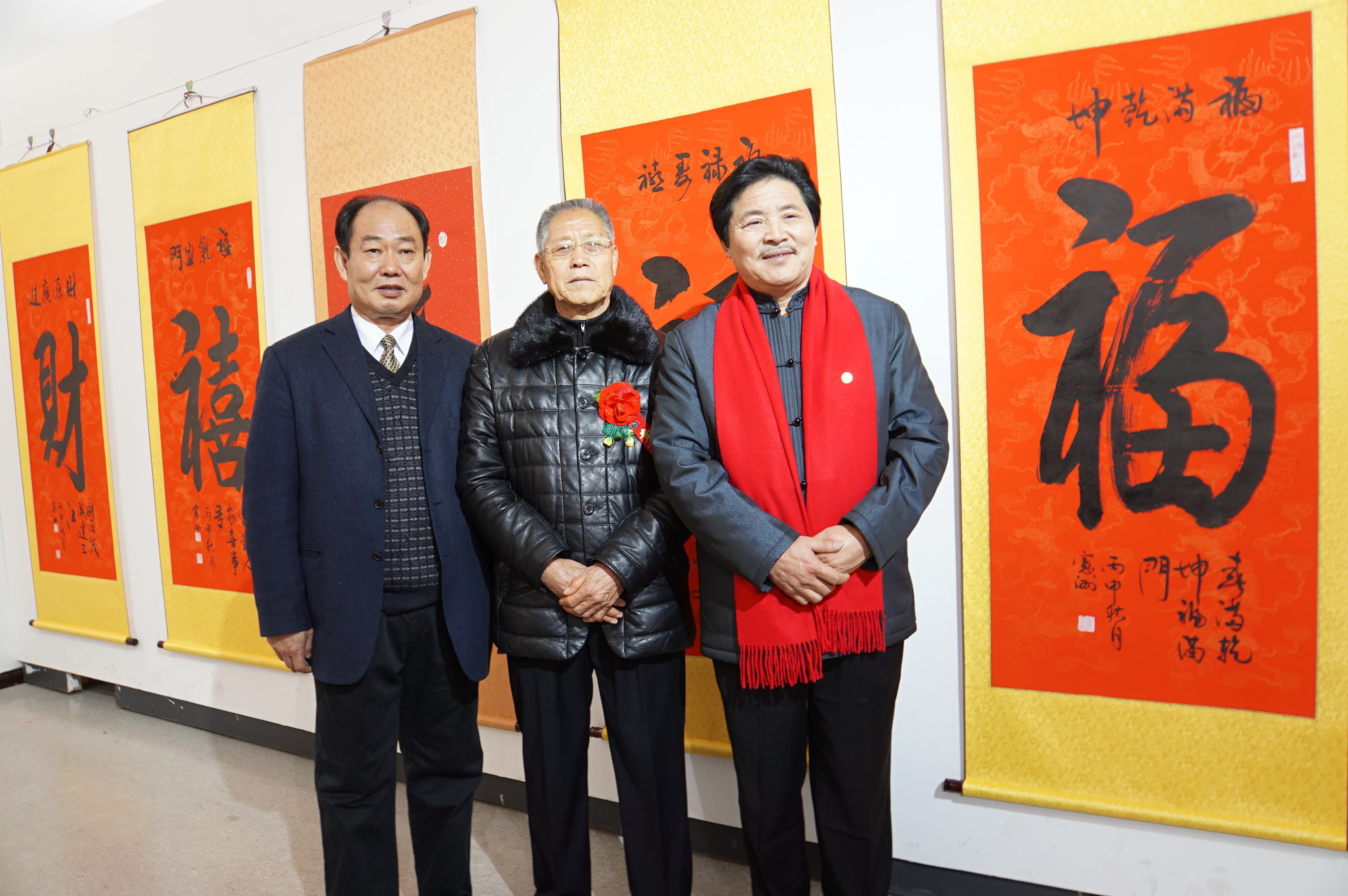 孟宪洲纪念毛泽东同志诞辰123周年书法展现场瞬间