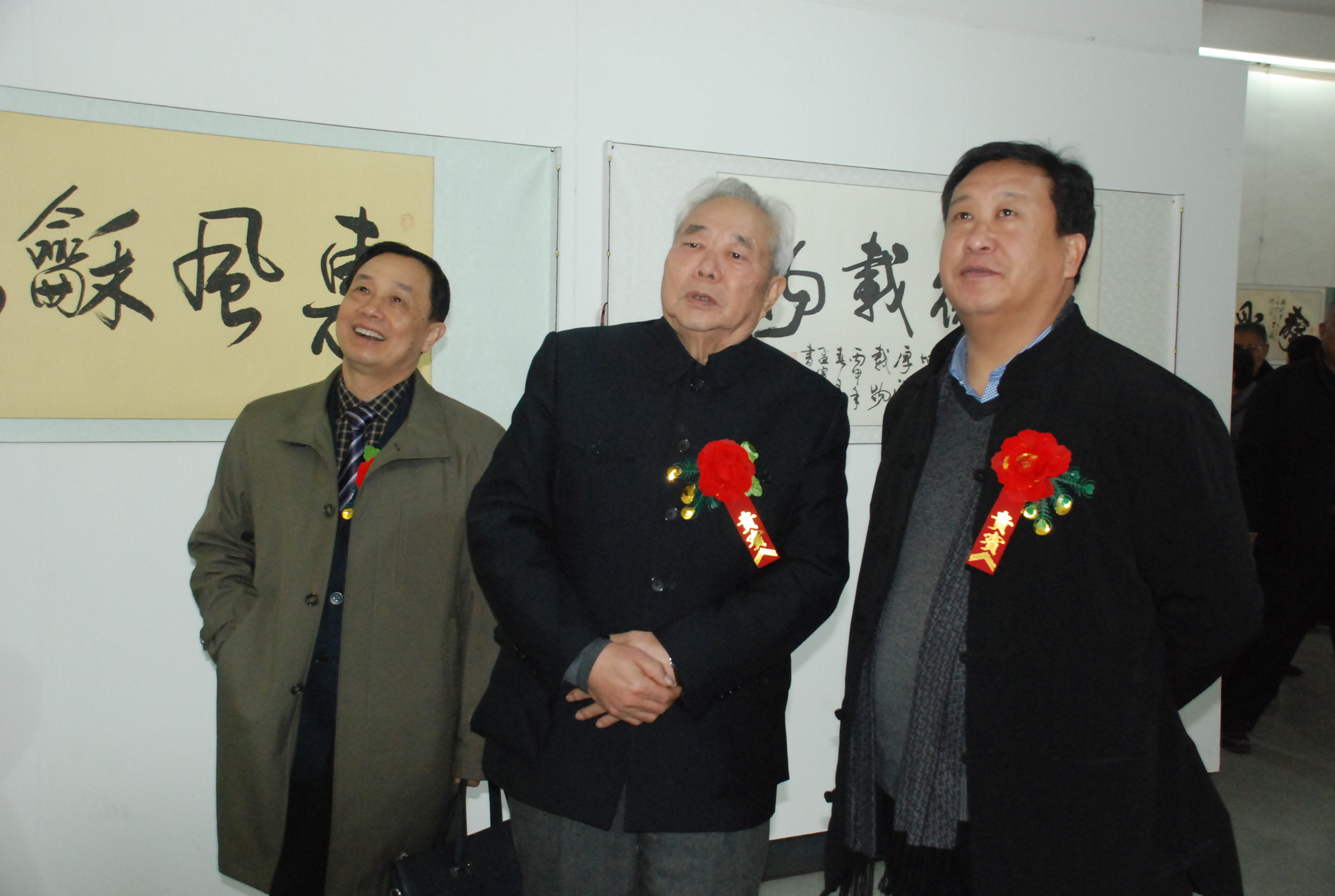 孟宪洲纪念毛泽东同志诞辰123周年书法展现场瞬间