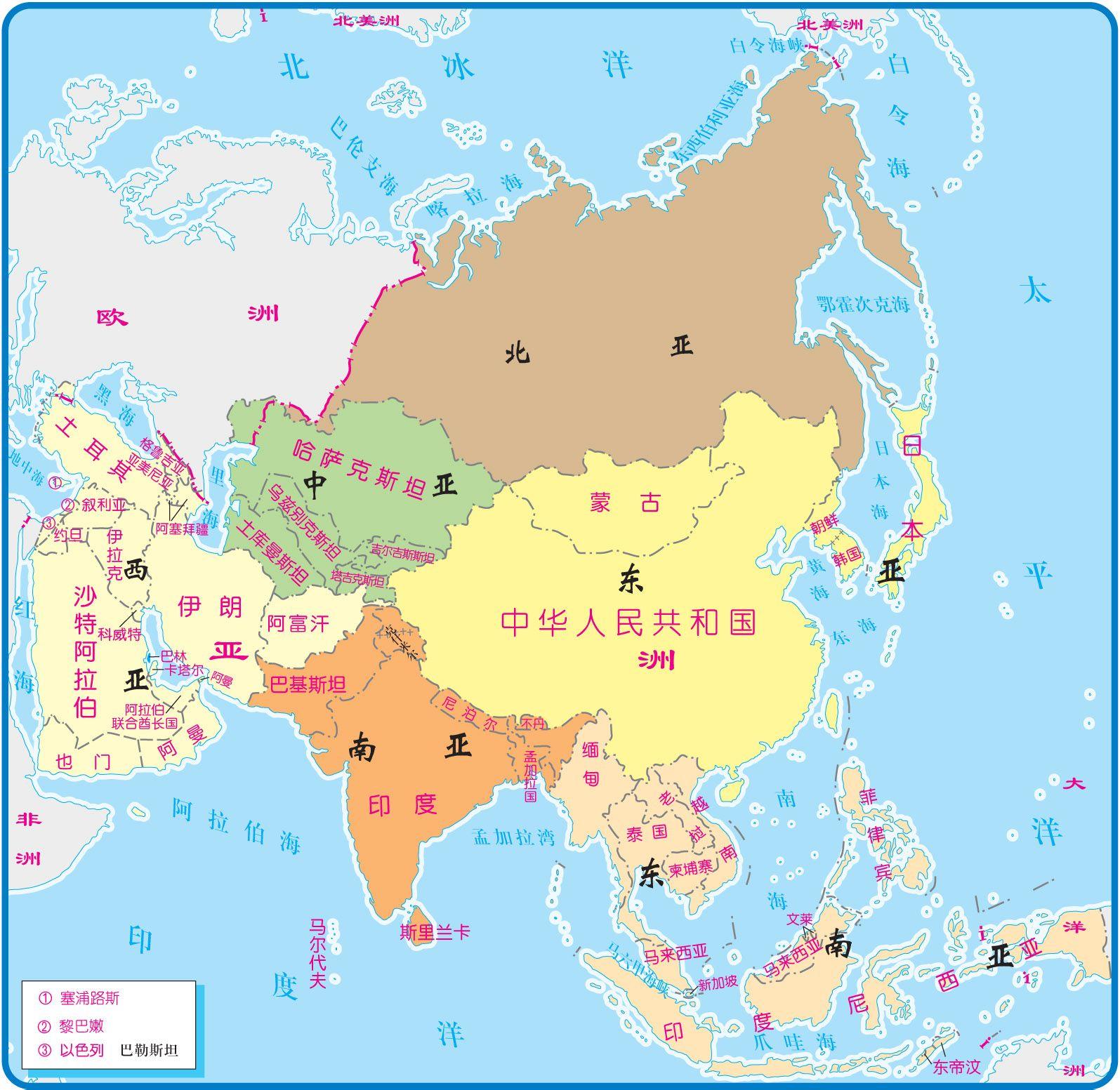 亚洲人口最多的国家_亚洲人口数量最多的国家是中国.该国属于亚洲六大分区中