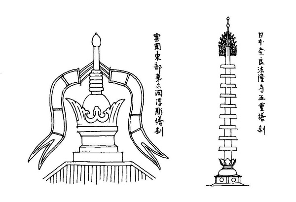 梁思成手绘建筑