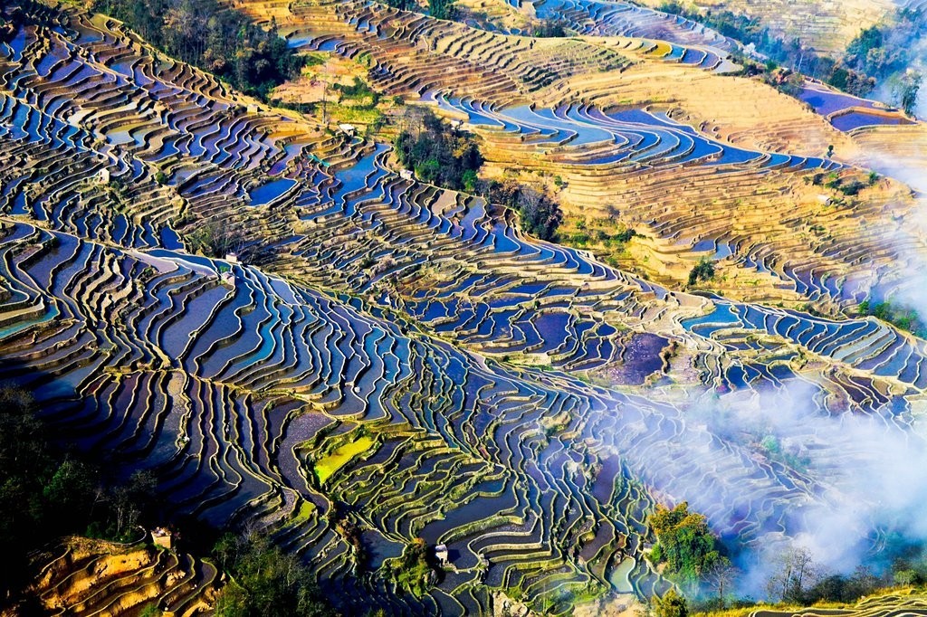 走到梯田里,深入哈尼族村落,呼吸新鲜空气,和当地人亲密接触.