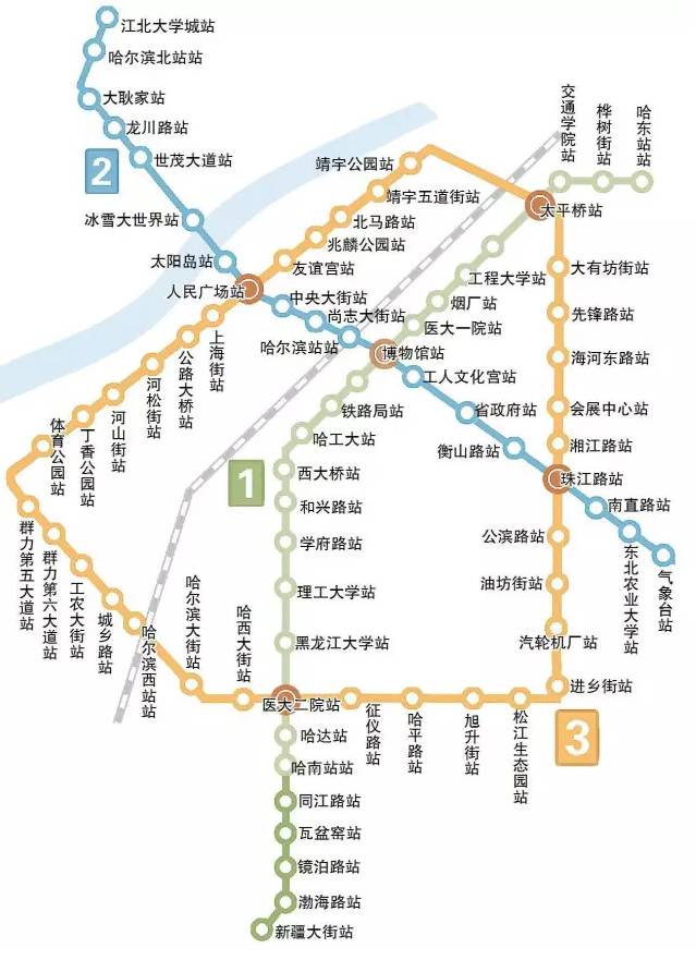哈尔滨地铁3号线一期5站 春节前通车,内部装修提前