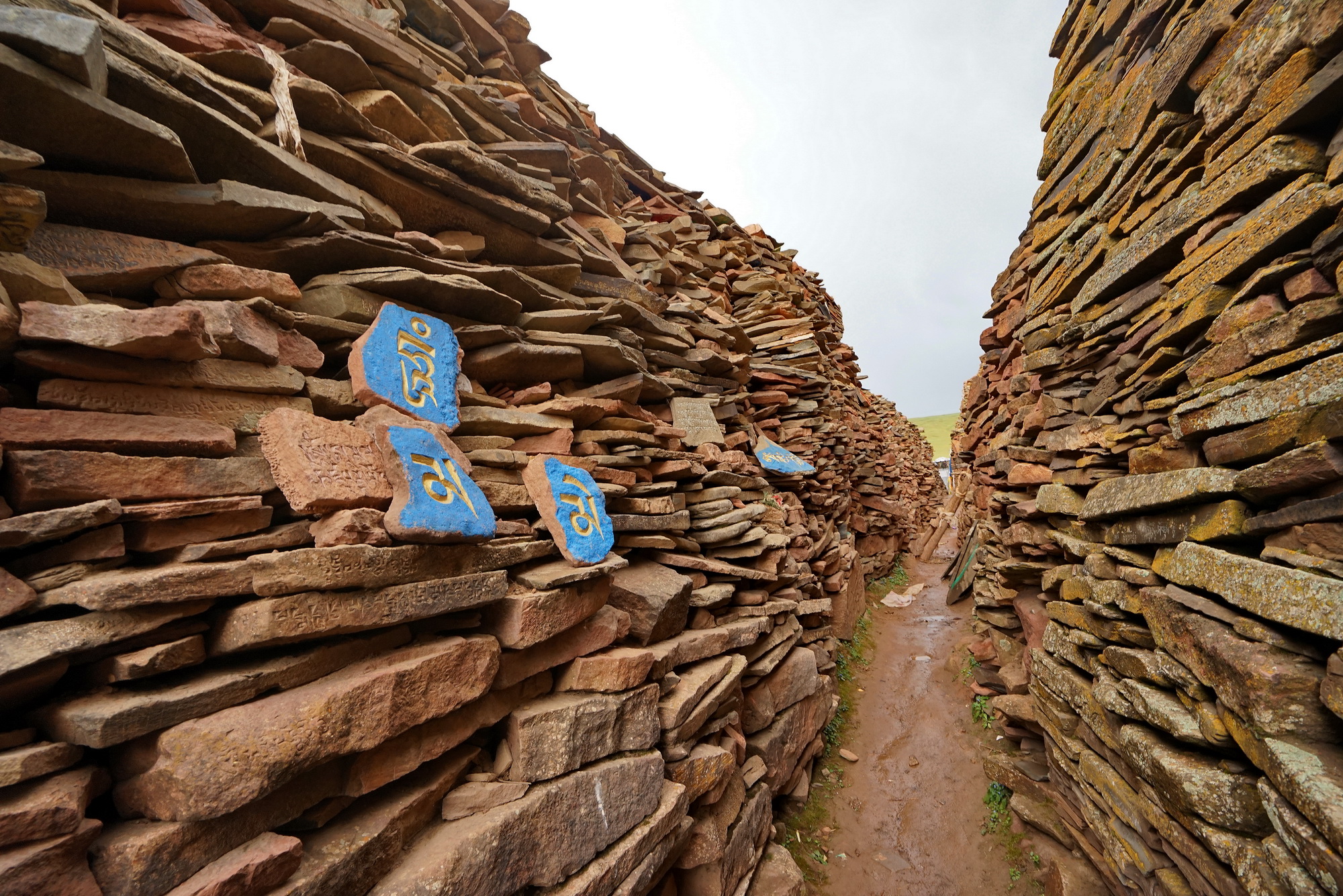 藏语称“朵帮”，就是垒起来的石头之意|石板|石块|藏语_新浪新闻