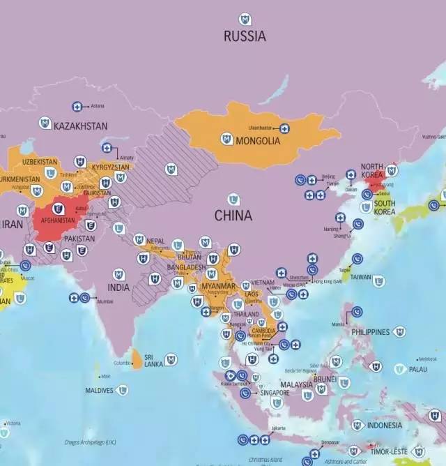 2017世界旅游风险地图发布 这些地方可别去图片