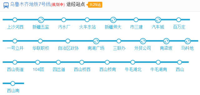 2号线通到昌吉!