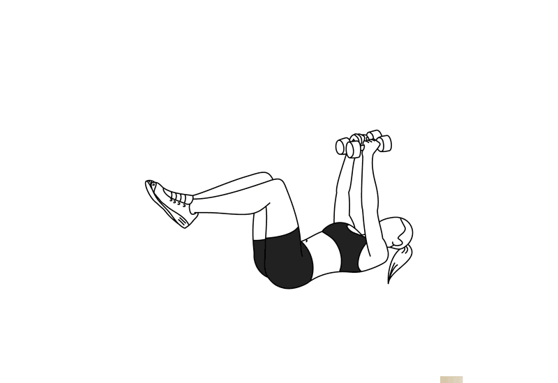 女性健身房丰胸运动图解,只需勤练8个动作