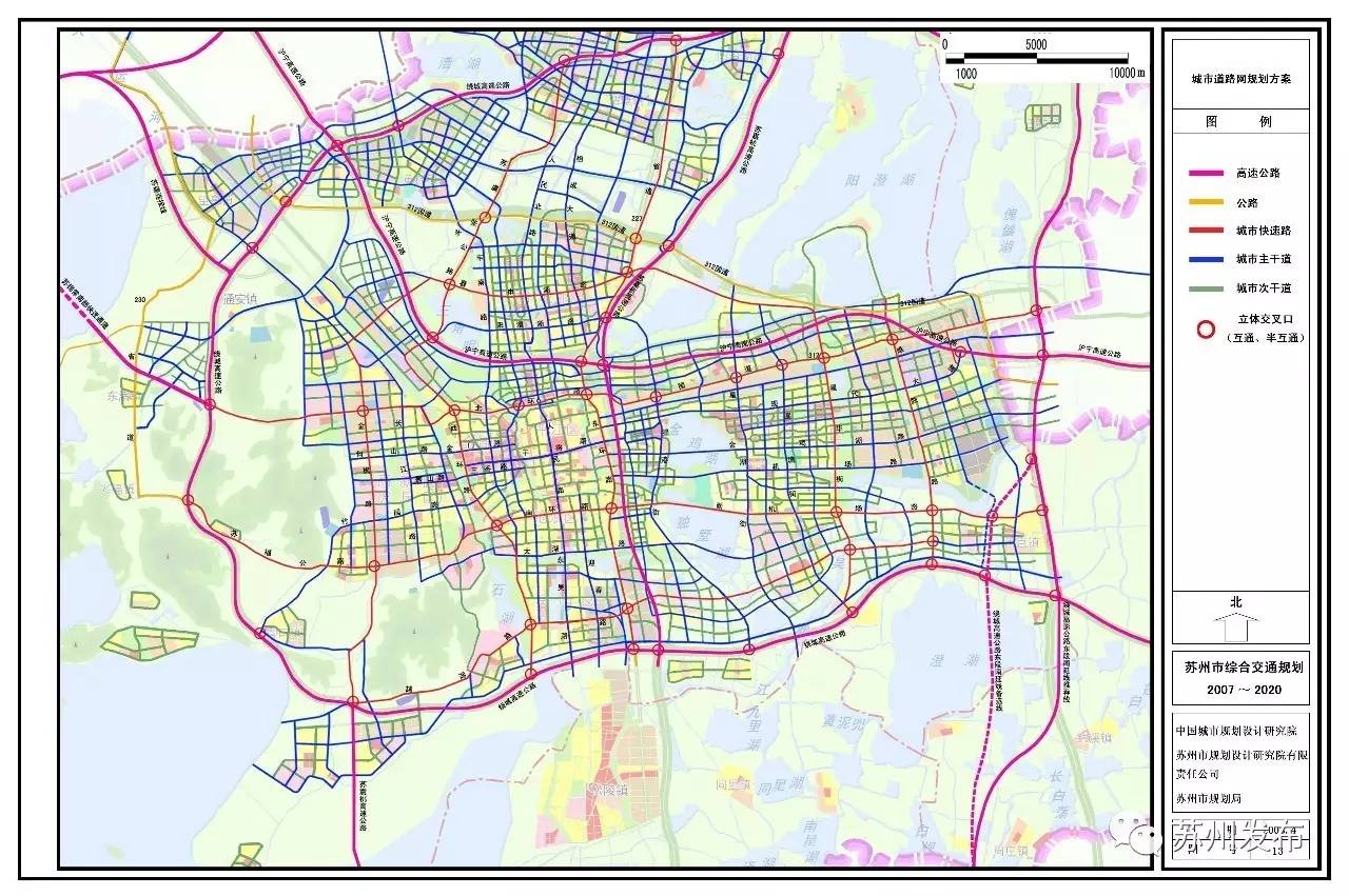 城市道路网规划示意图