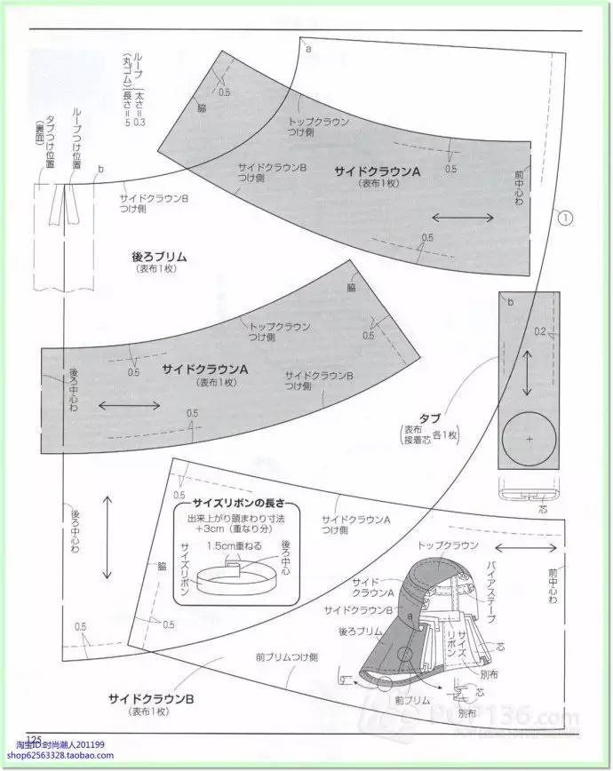 帽子款式及纸样(2)