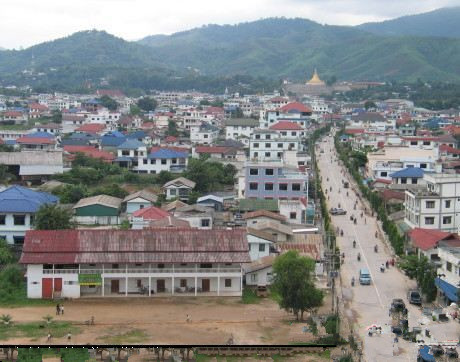 泰缅边境的缅甸城市大其力图片