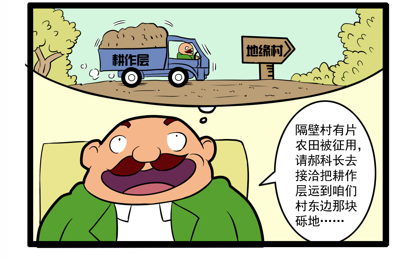 阿土博系列漫画《耕地保护之让贫瘠的土地富起来》