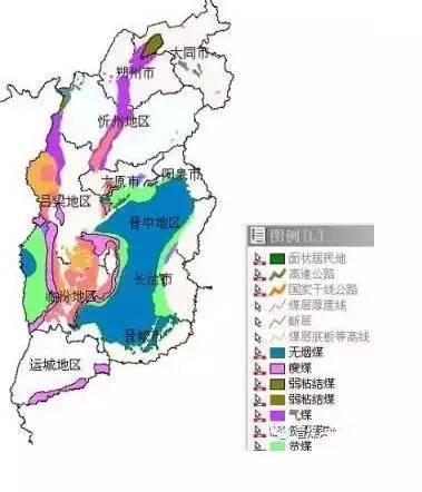 山西煤种分布:山西煤田分布:阳煤集团,潞安集团,晋煤集团开采山西最