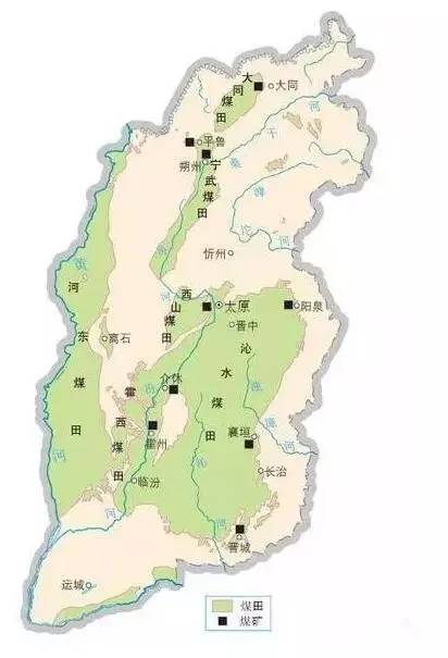 分布:阳煤集团,潞安集团,晋煤集团开采山西最大的煤田——沁水煤田