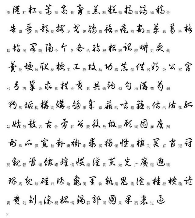 2000个常用汉字的草书写法!太全了,为孩子留着!