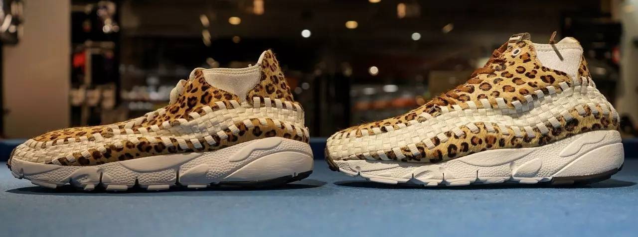 豹纹nike footscape woven chukka真假大