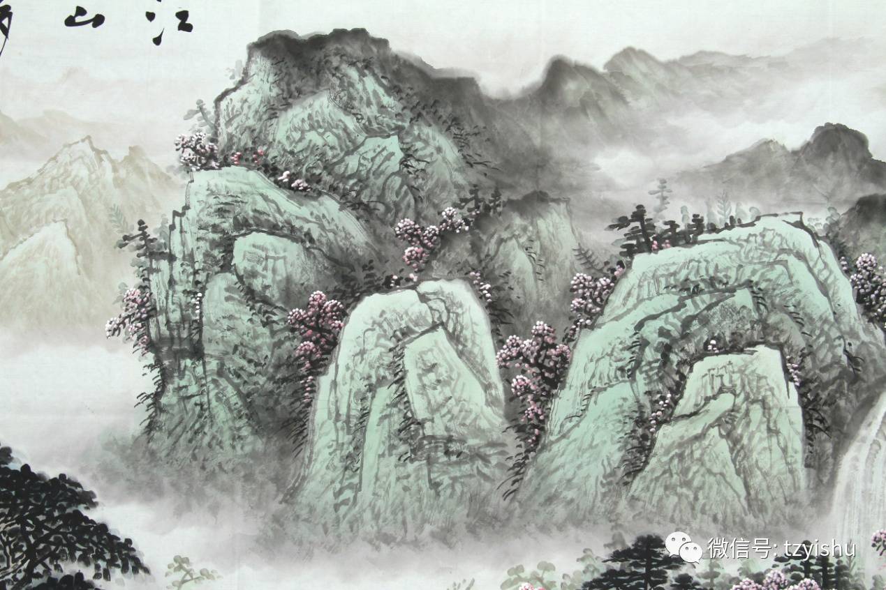 投资艺术百姓斗宝墨宇款江山多娇山水画